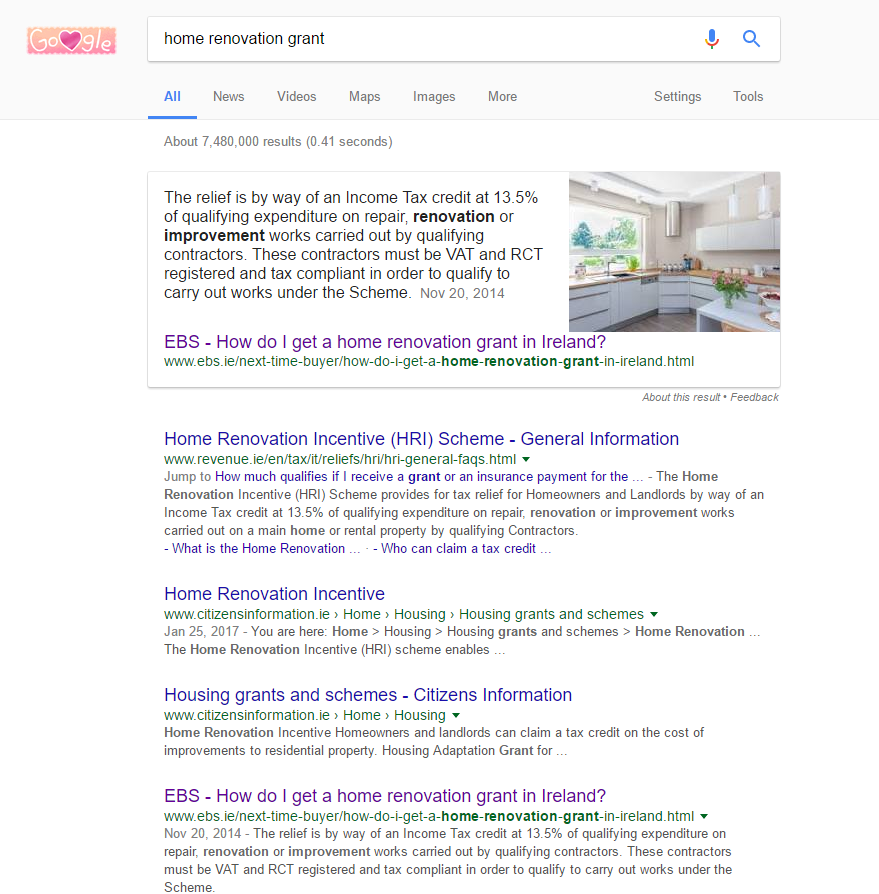 featured snippets