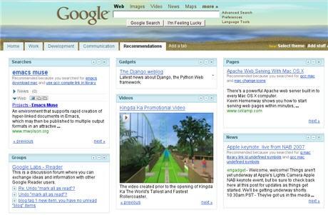 Google Recommendations Tag 2007