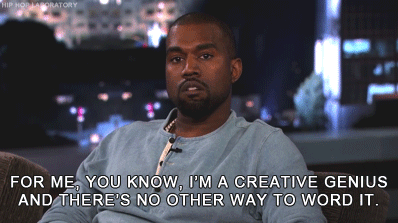 Kanye West Creative Genius GIF