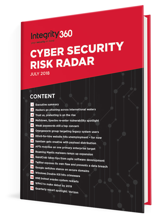 Integrity 360 eBook: Cyber Security Risk Radar