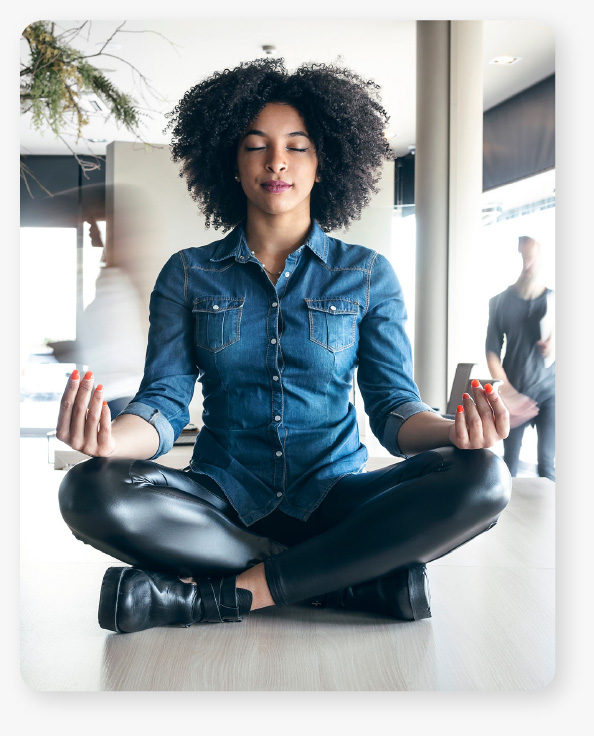 woman in yoga pose